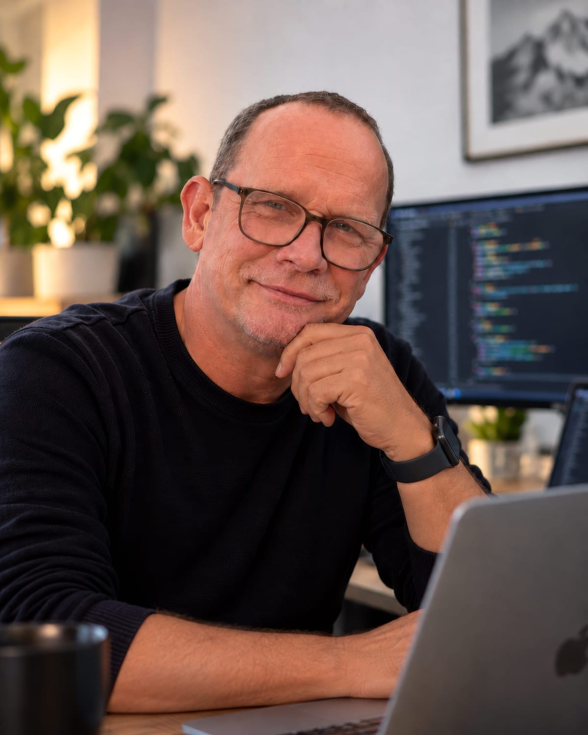 Ingo – Webentwickler und WordPress-Spezialist am Arbeitsplatz
