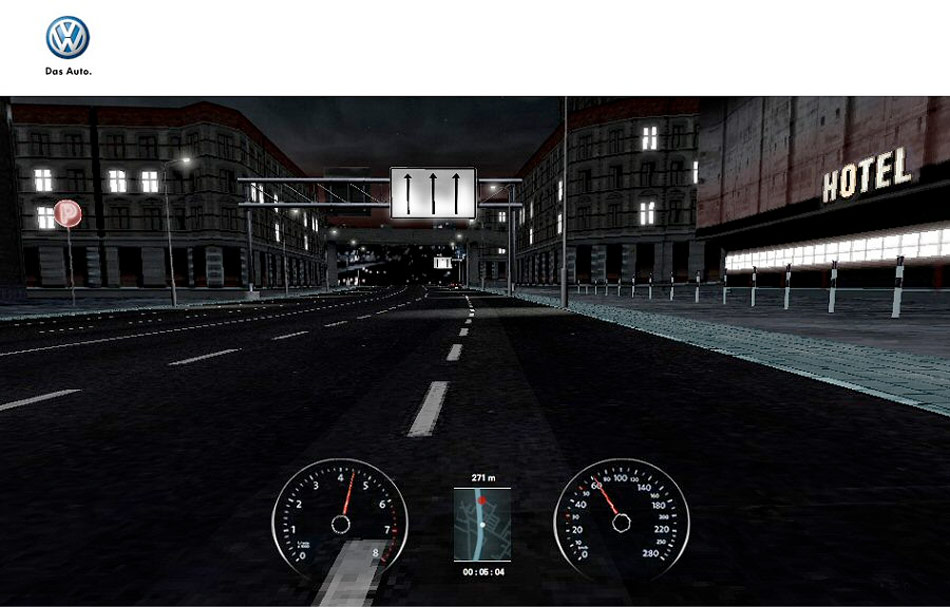 Online 3D/Video Racing Game zur Einführung des VW Golf GTI.