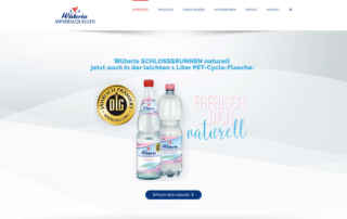 P1XEL - WordPress Webseite für den Getränkehersteller Wüteria Mineralquellen in Gemmingen