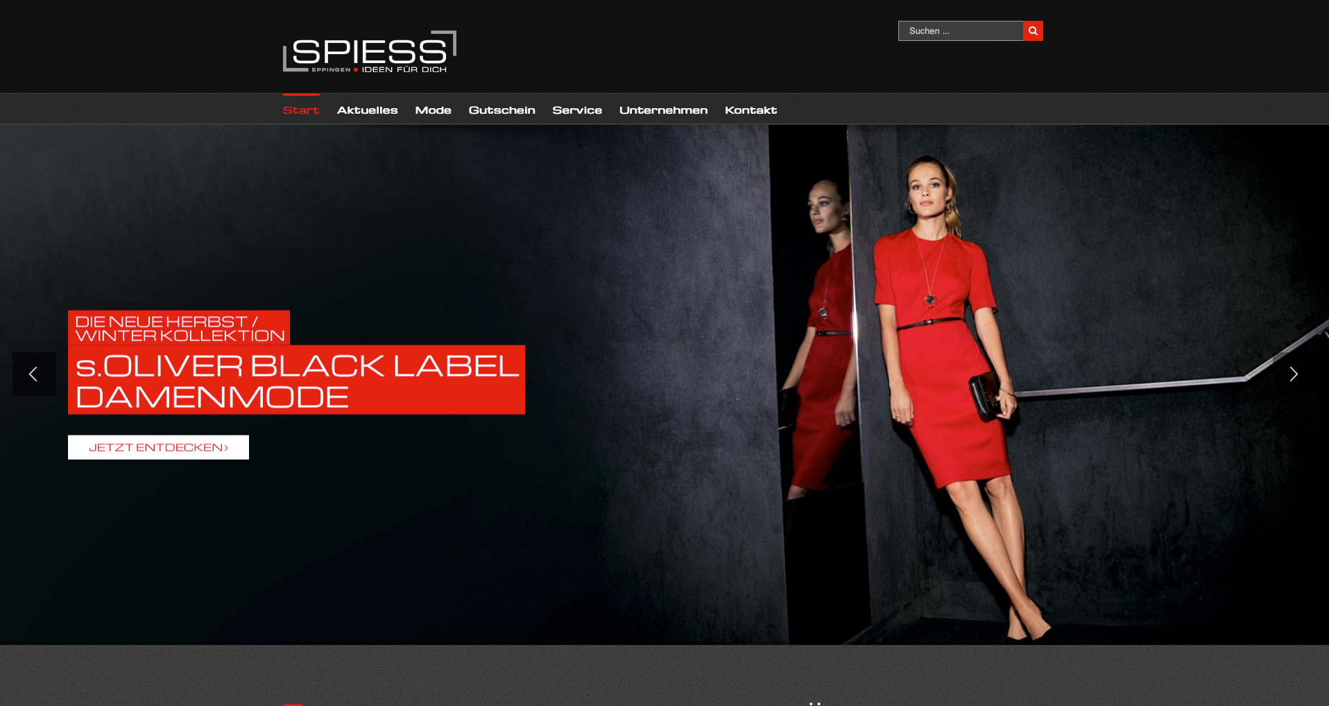 P1XEL - WordPress Website für das SPIESS Modehaus in Eppingen